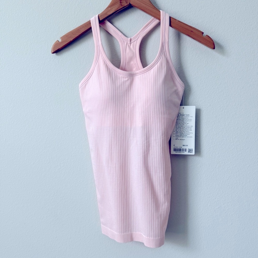 NWT Ebb to Street Tank Top Strawberry Milkshake Size 4